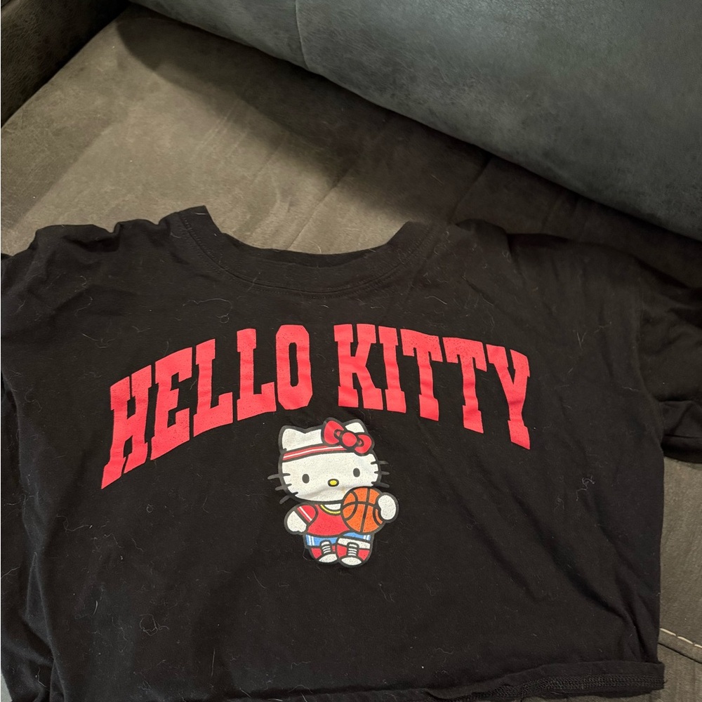 Hello Kitty Black and Red Short Sleeve Tee